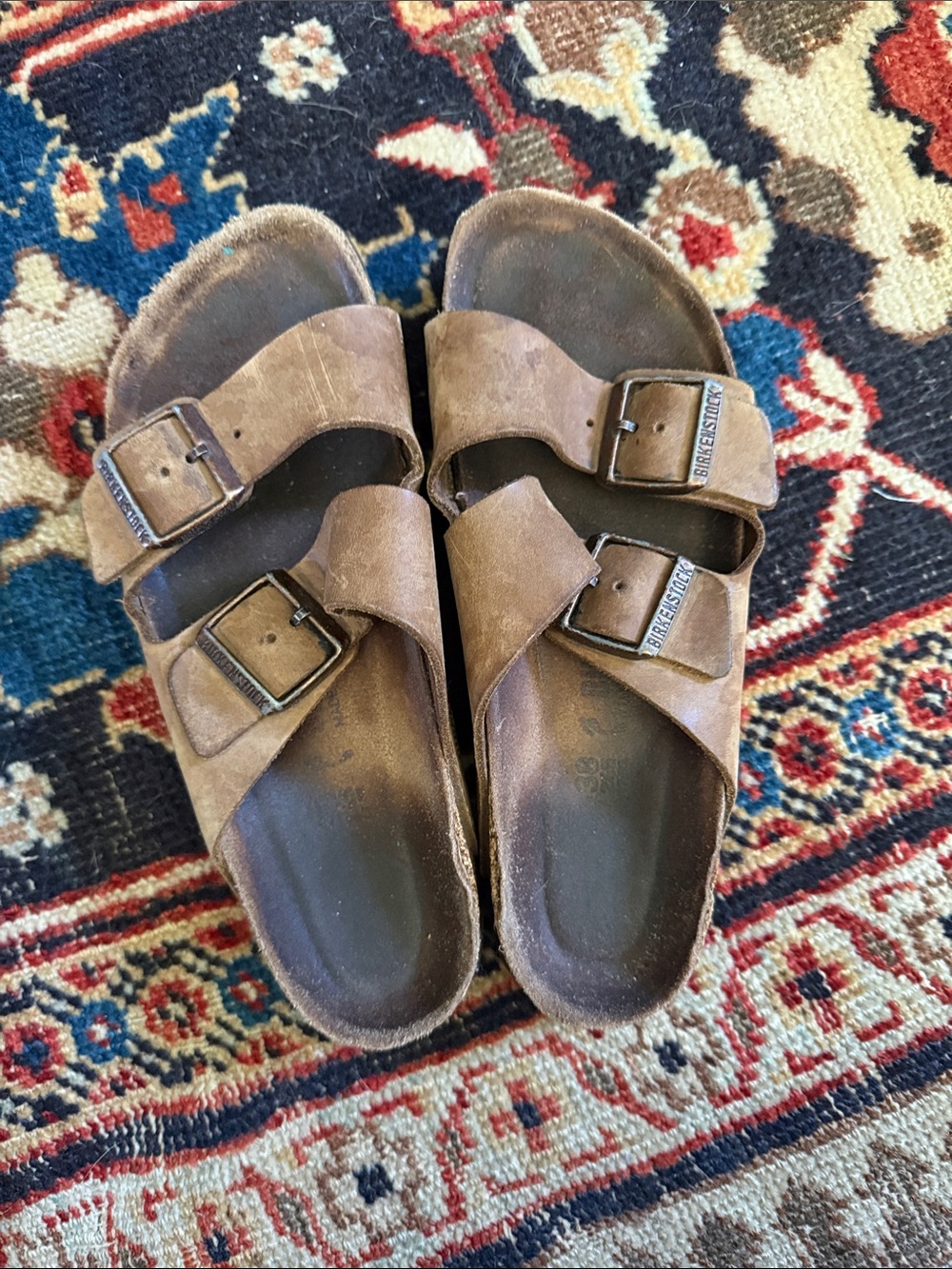 Birkenstock Arizona Two-Strap Sandals in Brown